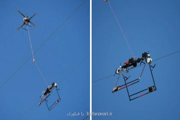 نجات پرندگان از برخورد با کابل برق توسط پهپاد رباتیک